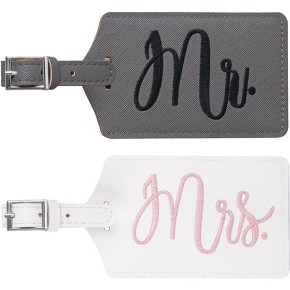 Mr. and Mrs. Luggage Tags, Wedding Gifts for Couples , Tags for Suitcases